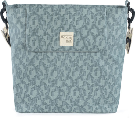 Walking Mum Walking Mum Shoulder Bag Changing Pad Tulum Blue 41x41cm