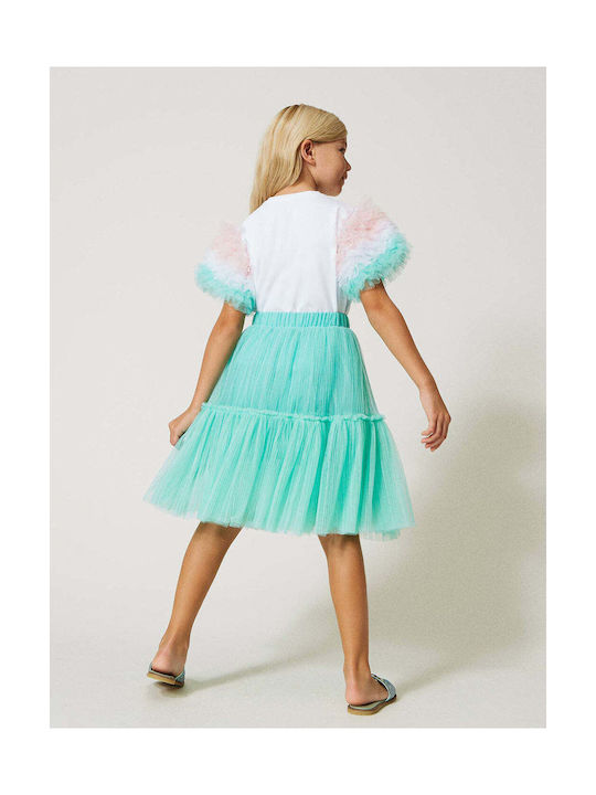 Twinset Kids Pleated Tulle Skirt Green