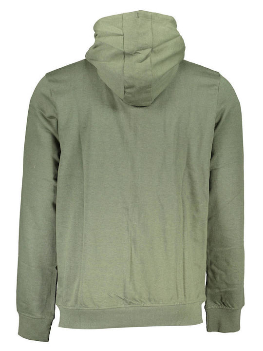 Gian Marco Venturi Men's Sweatshirt Jacket with Hood Green