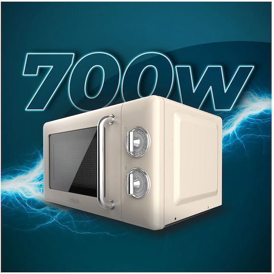 Cecotec ProClean 3010 Retro Φούρνος Μικροκυμάτων 20lt Μπεζ