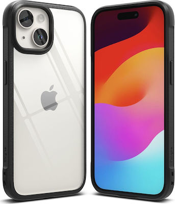 Ringke Fusion Bold Back Cover Plastic / Silicone Black (iPhone 15)