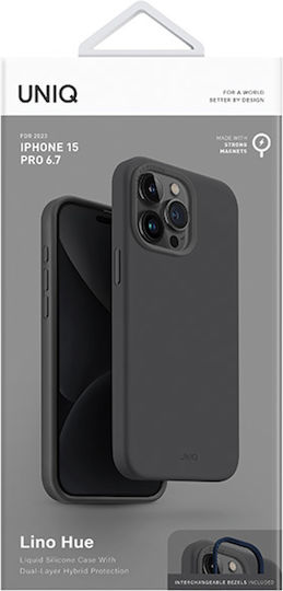 Uniq Hue Back Cover Σιλικόνης / Πλαστικό Μαγνητικό Μπεζ (iPhone 15 Pro Max)