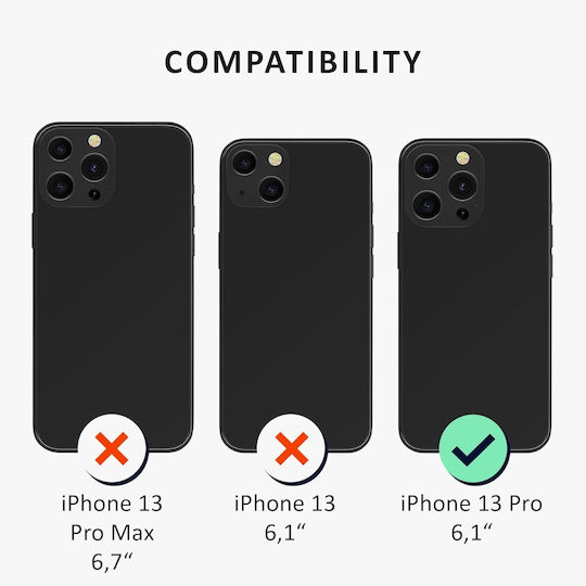 Kalibri 2 Портмоне Пластмаса / Силикон Черен (iPhone 13 Pro)