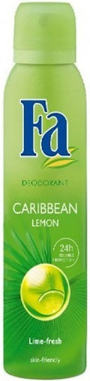 Fa Caribbean Lemons Exotic Fresh 48h Deodorant 48h Spray 150ml