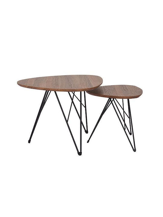 Oval Coffee Table Wooden Coffee L90xW60xH45cm