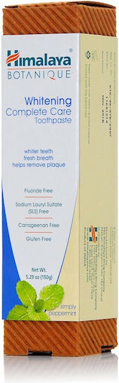 Himalaya Wellness Eco Whitening Complete Care Zahnpasta Ohne Fluorid für Aufhellung Pfefferminz 150gr