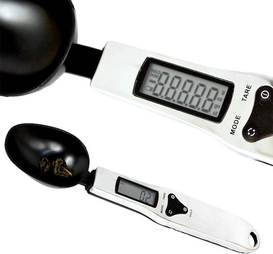 DSS-1D Ψηφιακή Ζυγαριά Κουζίνας Κουτάλι έως 0.5kg Λευκή