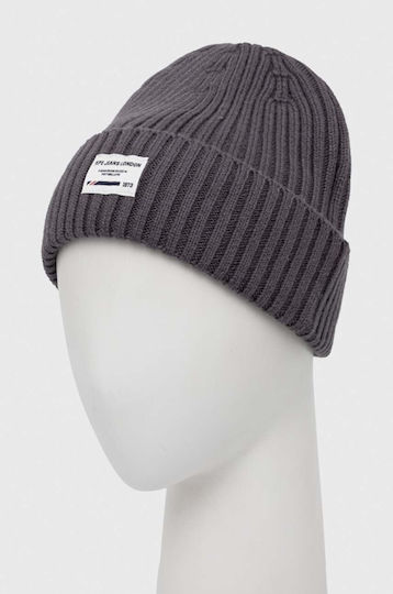 Griffin Thunder Beanie Beanie Knitted in Gray color
