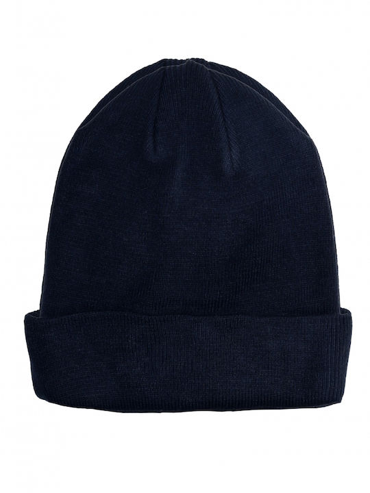 Rebase Beanie Unisex Σκούφος Πλεκτός σε Navy Μπλε χρώμα