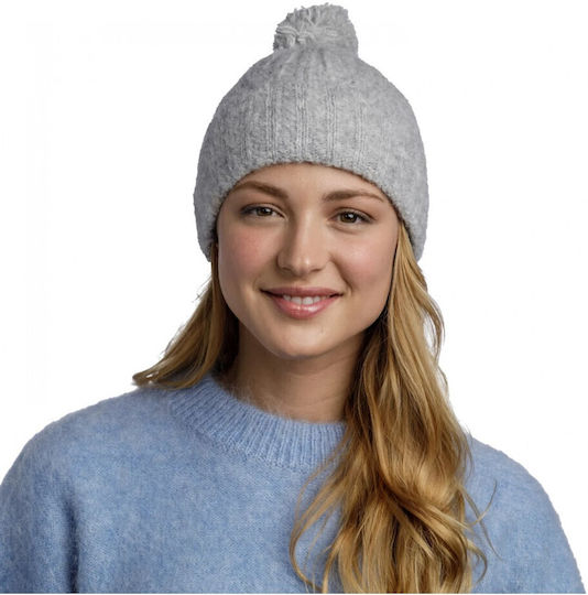 Beanie Unisex Σκούφος Πλεκτός σε Γκρι χρώμα