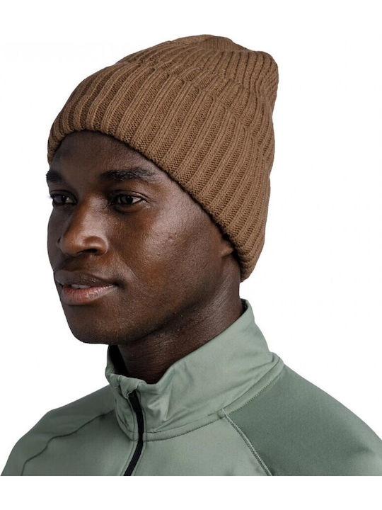 Knitted Fleece Beanie Cap Brown .10.00