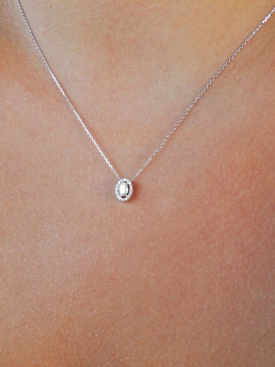 Art d or Σετ Κοσμημάτων από Λευκόχρυσο 14K