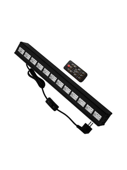 GloboStar Διακοσμητικό Φωτιστικό Μπάρα LED σε Μαύρο Χρώμα