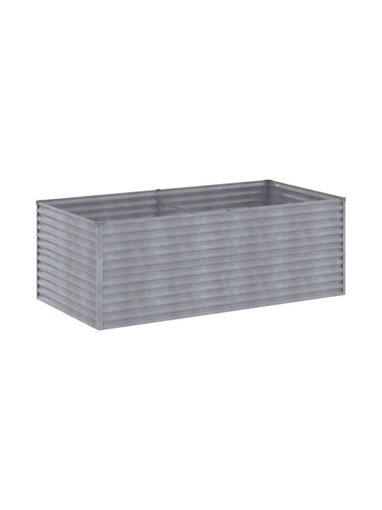 vidaXL Кутия за саксии Метал Кафяв 196x100x69см.