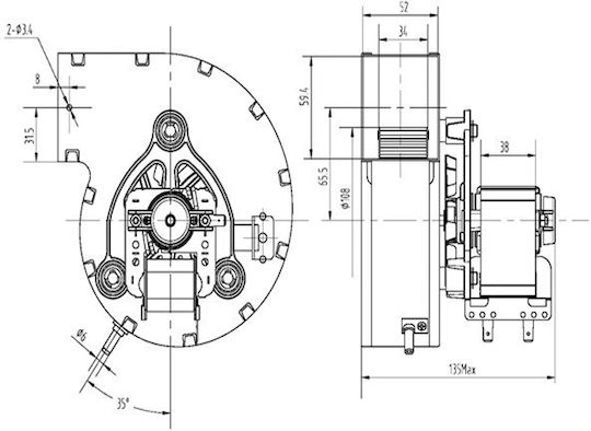 Mmotors Βεντιλατέρ για Λέβητα