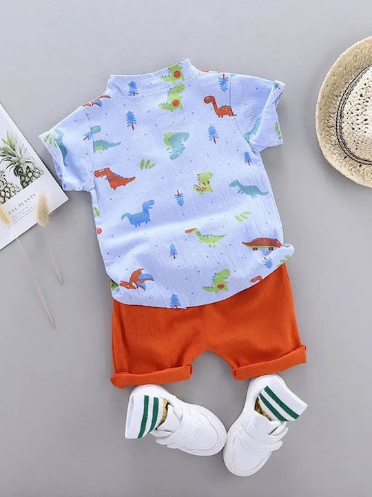 TakTakBaby Kids Set with Shorts Summer 2pcs Orange