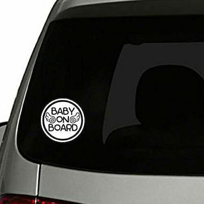 Boy / Girl Baby on Board Car Sign White Sticker Σήμα