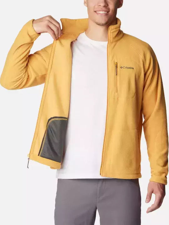 Ανδρική Ζακέτα Fleece Κίτρινη