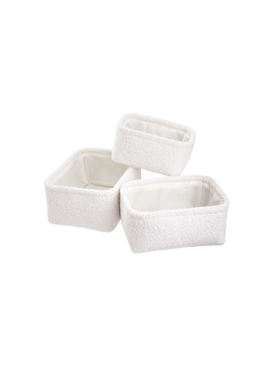 Butlers Тъкан Кутия за съхранение Бял 27x20см 1бр