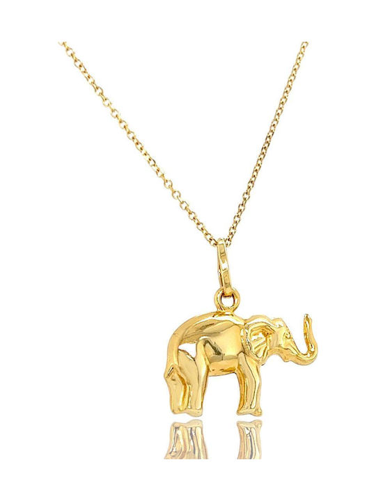 Xryseio Kids Pendant Elephant in 14K Gold