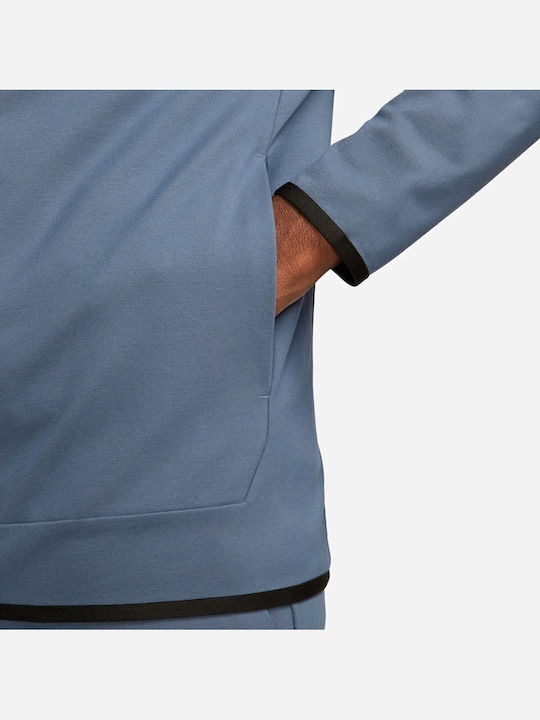 Sportswear Tech Fleece Ζακέτα με Κουκούλα Μπλε