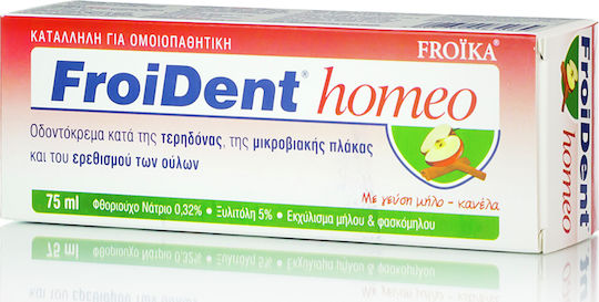 Froika Froident Homeo Οδοντόκρεμα με Χλωρεξιδίνη για Πλάκα & Τερηδόνα 75ml