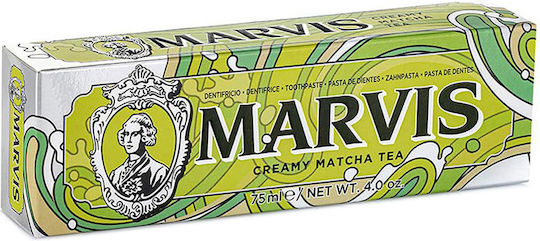 Marvis Creamy Matcha Tea Οδοντόκρεμα για Ουλίτιδα , Πλάκα & Τερηδόνα 75ml