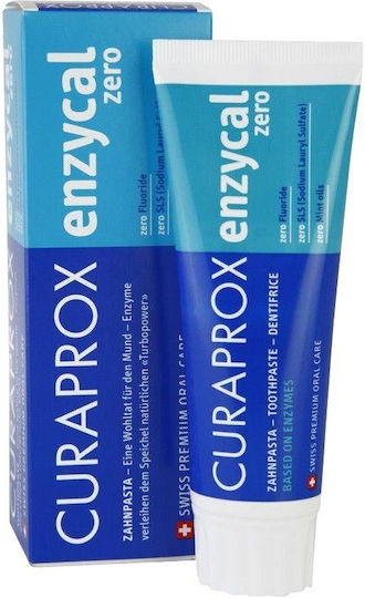 Curaprox Enzycal Οδοντόκρεμα Χωρίς Φθόριο Κατάλληλη για Ομοιοπαθητική 75ml