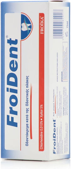 Froika Froident Anti-plaque Οδοντόκρεμα με Χλωρεξιδίνη για Πλάκα & Τερηδόνα 75ml