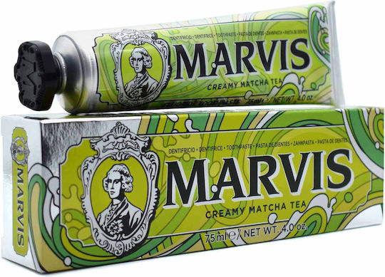Marvis Creamy Matcha Tea Οδοντόκρεμα για Ουλίτιδα , Πλάκα & Τερηδόνα 75ml