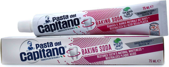 Pasta del Capitano Baking Soda Toothpaste for Whitening 75ml