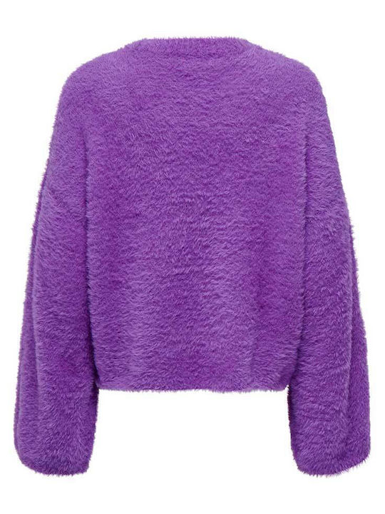 Only Women's Long Sleeve Sweater Purple