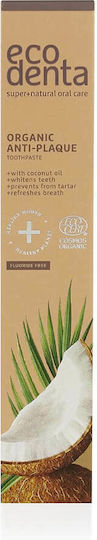Ecodenta Organic Anti-plaque Οδοντόκρεμα Χωρίς Φθόριο κατά της Πλάκας 75ml