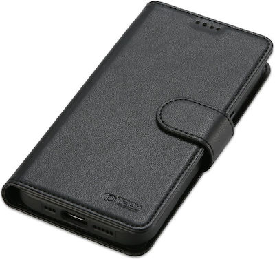 Tech-Protect Portofel Piele artificială / Silicon Negru (iPhone 15 Pro)