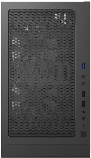 Montech X3 Glass Gaming Midi Tower Κουτί Υπολογιστή με Πλαϊνό Παράθυρο και RGB Φωτισμό Μαύρο