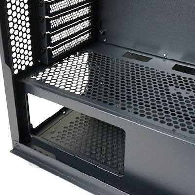 LC-Power Gaming Wanderer X Midi Tower Computer Case with Window Panel and RGB Lighting Black