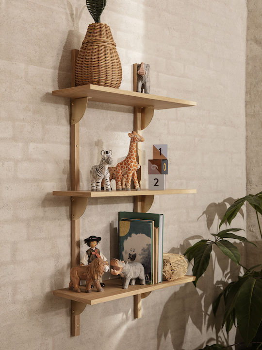Ferm Living Καλάθι Αποθήκευσης Rattan με Καπάκι Μπεζ 19x19x30cm
