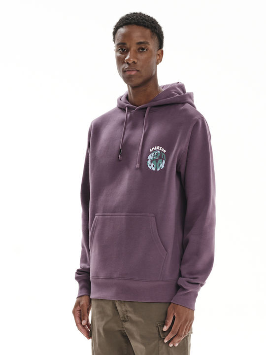 Emerson Men's Sweatshirt with Hood Purple