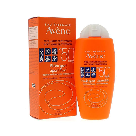 Eau Thermale Avène Fluid Sport Αδιάβροχη Αντηλιακή Κρέμα Προσώπου & Σώματος SPF50 100ml