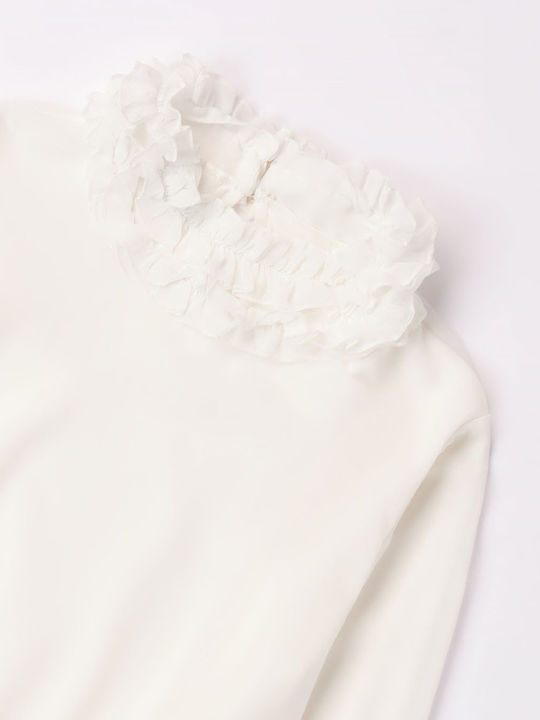 Kids Shirt Long Sleeve White