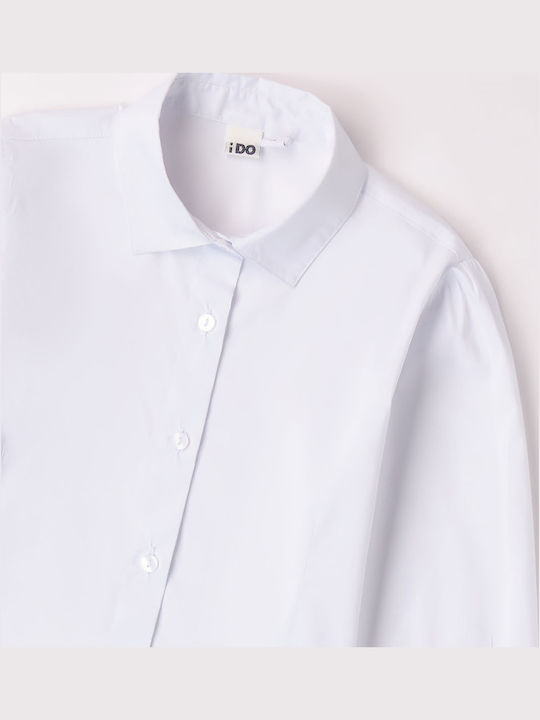 Kids Shirt Long Sleeve White
