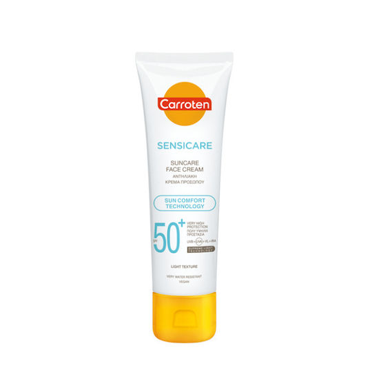 Carroten Sensicare Cream Waterproof Sunscreen Cream Face SPF50 50ml