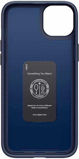 Spigen Thin Fit Back Cover Plastic / Silicone 0.6mm Navy Blue (iPhone 15)