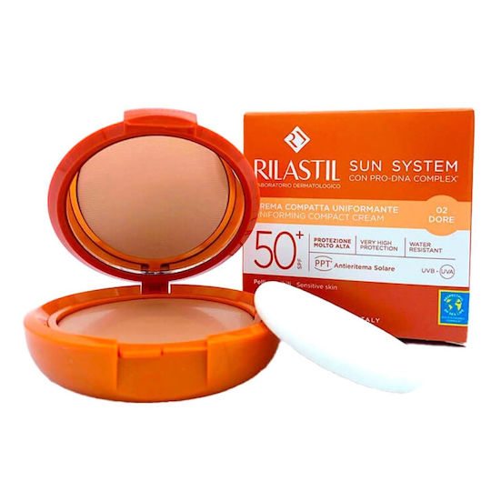 Rilastil Sun System Color Corrector Αντηλιακή Πούδρα Προσώπου SPF50 με Χρώμα 02 Dore 10gr
