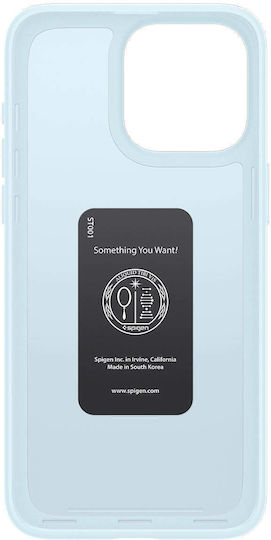 Spigen Thin Fit Umschlag Rückseite Kunststoff / Silikon 1.55mm Mute Blue (iPhone 15 Pro)