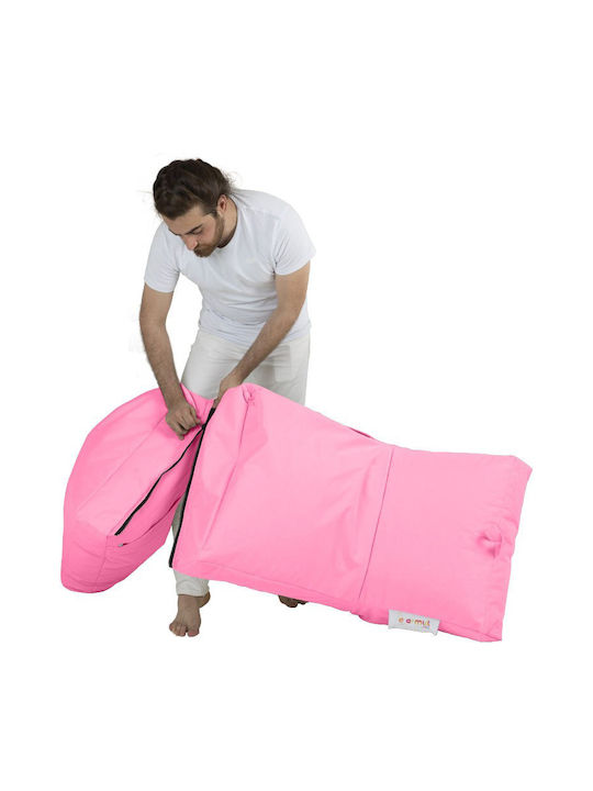 Πουφ Κρεβάτι Αδιάβροχο Siesta Ροζ 55x40x180cm