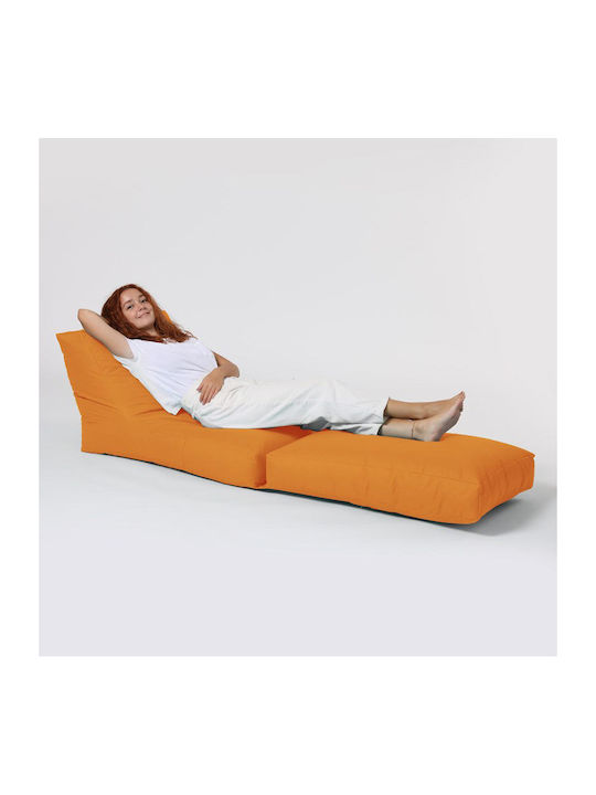 Πουφ Ξαπλώστρα Αδιάβροχη Siesta Πορτοκαλί 55x40x180cm