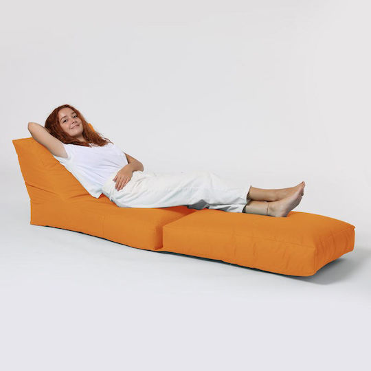 Пуф Шезлонг Водоустойчива Siesta Оранжева 55x40x180см