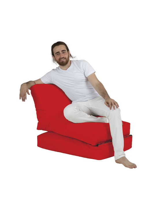 Πουφ Κρεβάτι Αδιάβροχο Siesta Κόκκινο 55x40x180cm