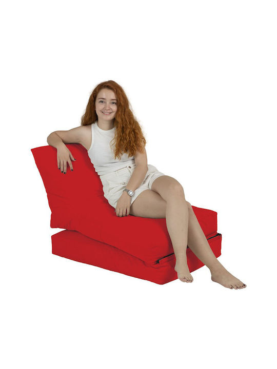 Πουφ Κρεβάτι Αδιάβροχο Siesta Κόκκινο 55x40x180cm
